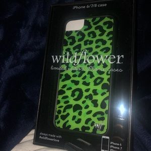 Green Leopard WildFlower case